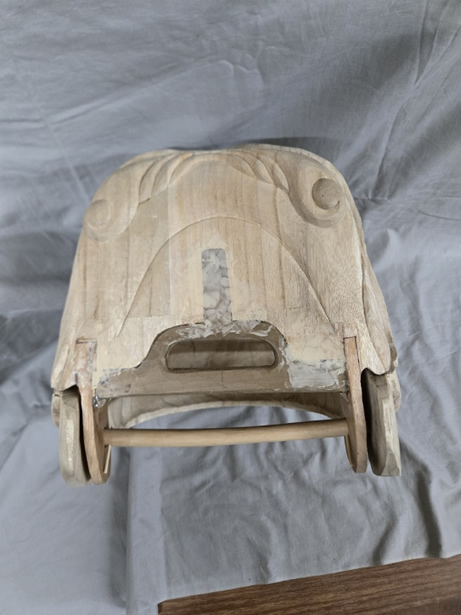 お祭り用獅子頭の写真