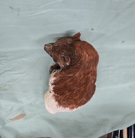 熊の木彫りの写真