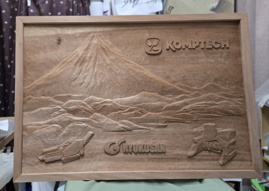 レリーフ額の写真