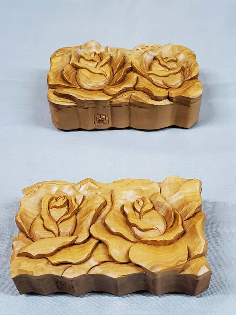 ばらの小物入れ